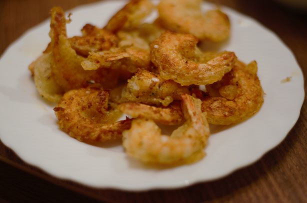krevetės tempura tešloje