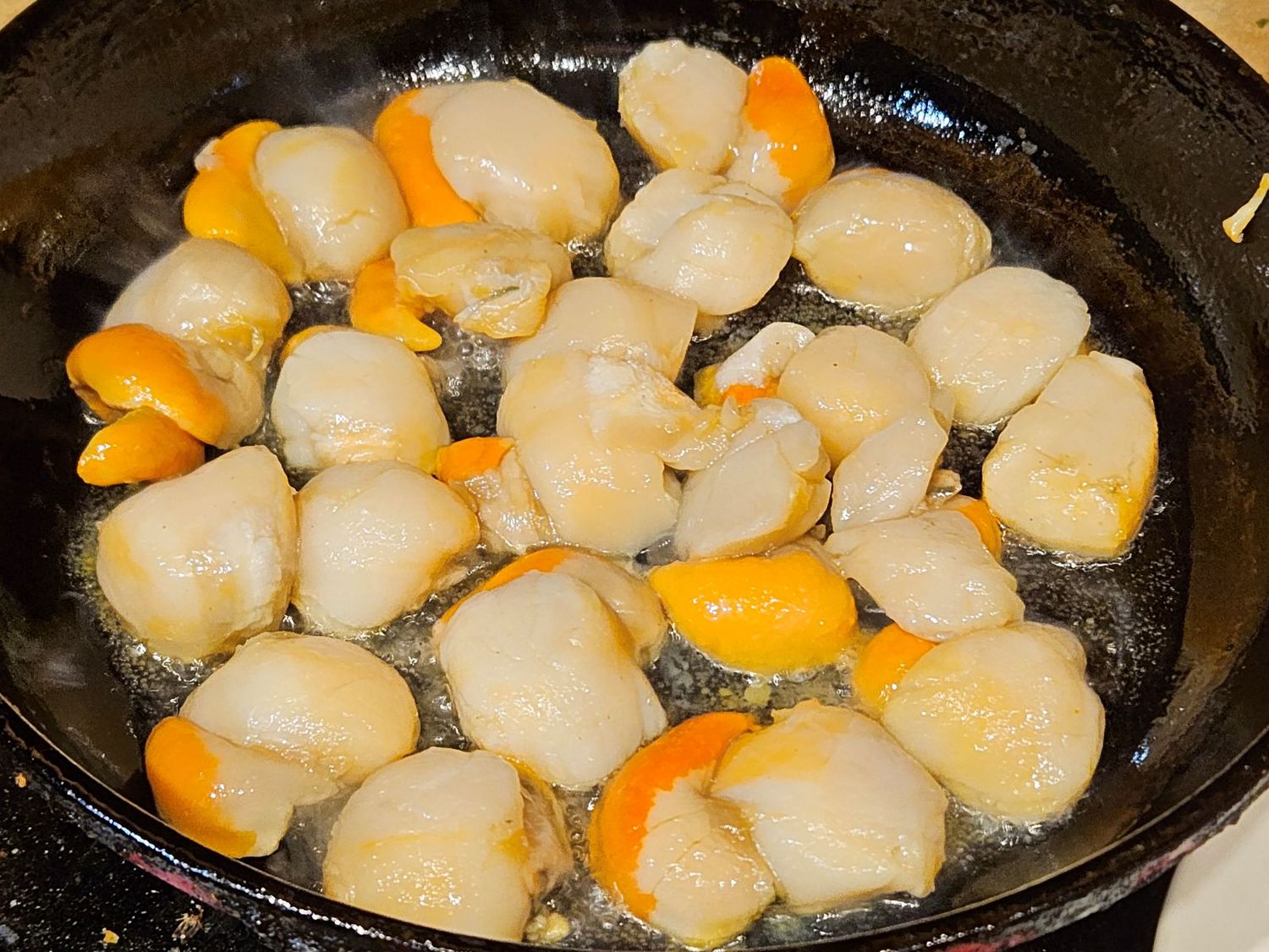 keptos jūros šukutės