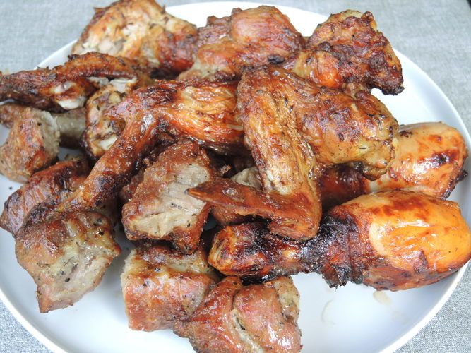 Vištiena marinuota medumi ir garstyčiomis